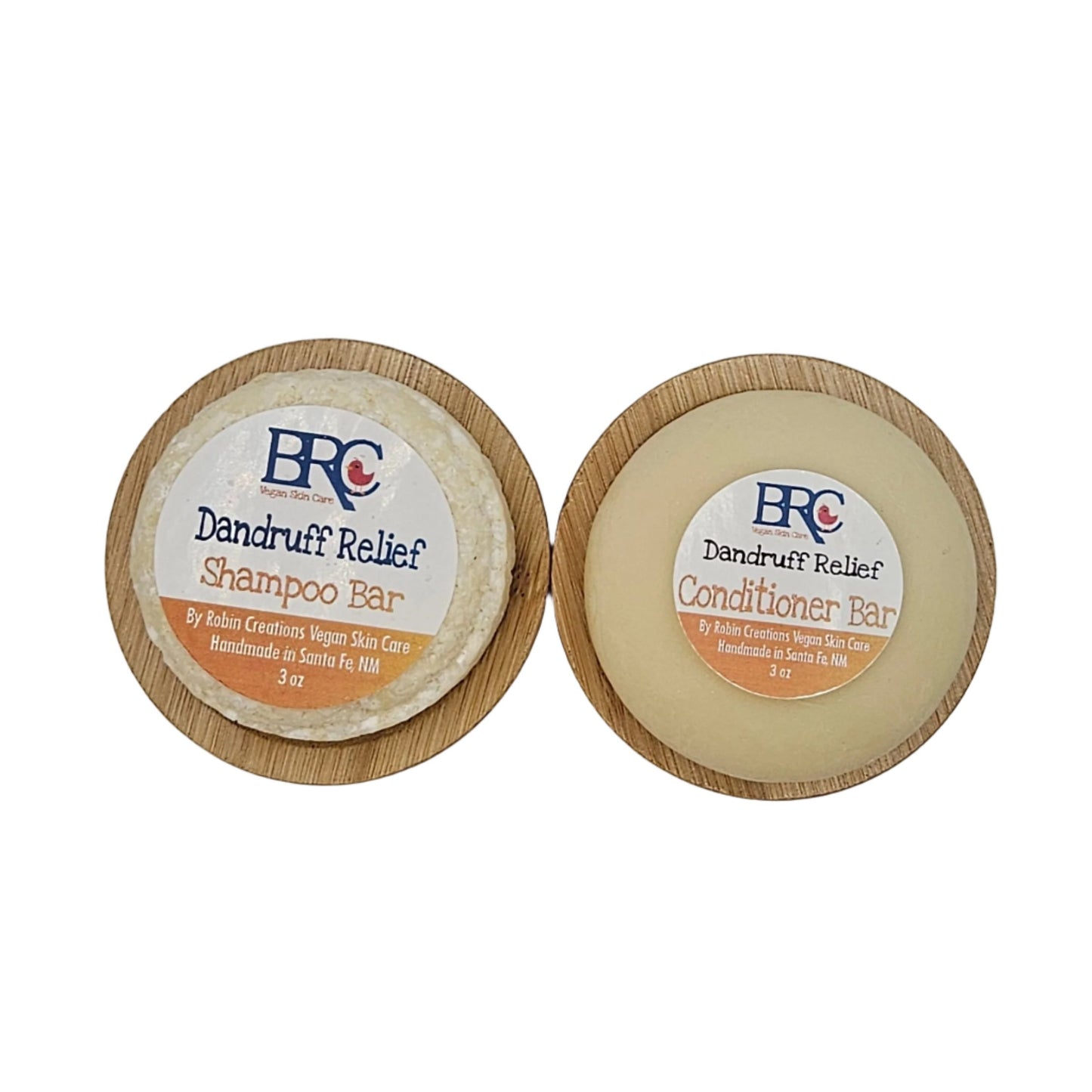Handcrafted Natural Sulfate-Free Dandruff Shampoo & Conditioner Bar Set