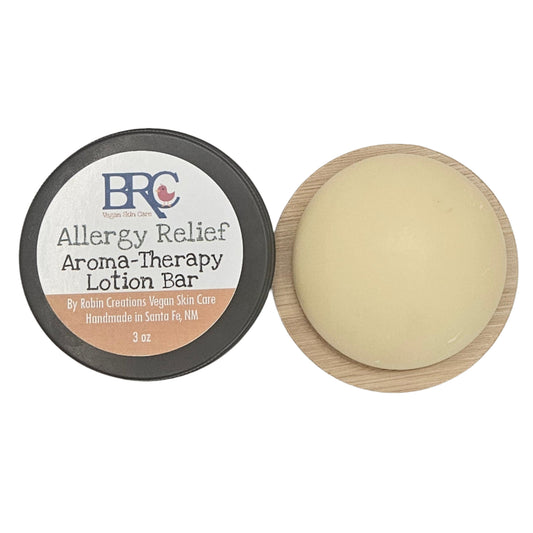 New!! Seasonal Allergy Relief Aromatherapy Solid Lotion Bar | By Robin Creations | By Robin Creations