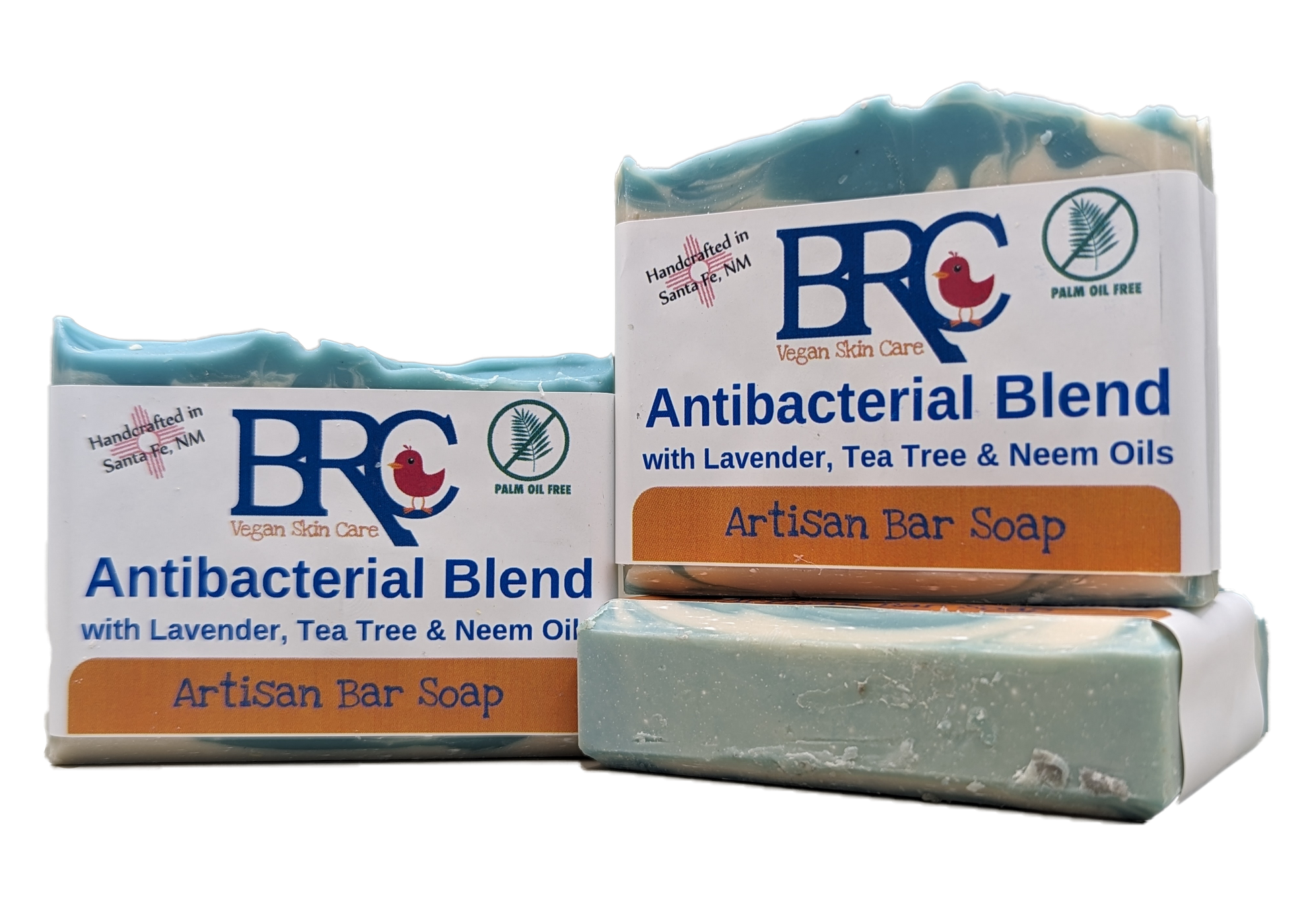Tea Tree, Lavender & Neem Oil Antibacterial Bar Soap | By Robin Creations 