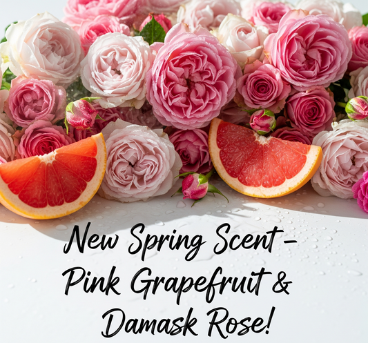 New! Pink Grapefruit & Damask Rose Natural Artisan Bar Soap | By Robin Creations | By Robin Creations