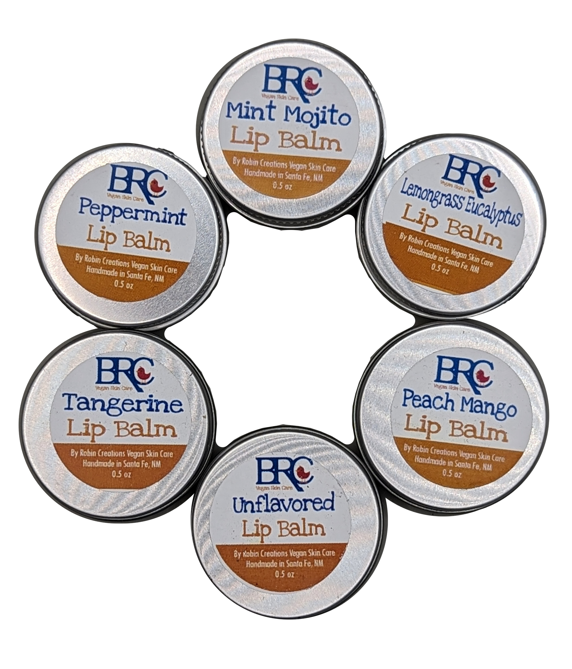 Zero Waste Vegan Natural Lip Balm Tins | By Robin Creations