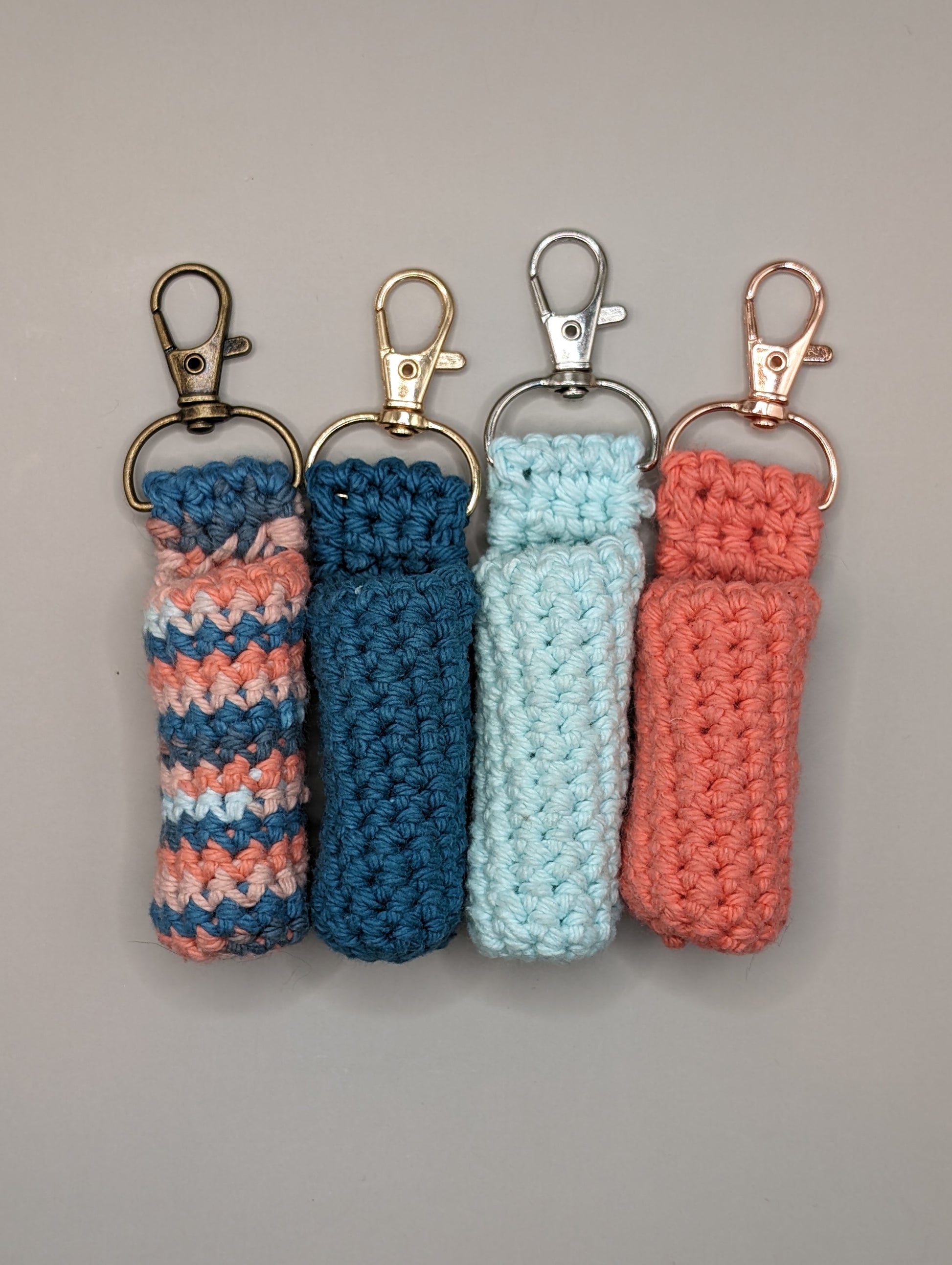 Hand-Crocheted Caddy for Lip Balm, Lip Oil, Inhalers, etc | By Robin Creations 