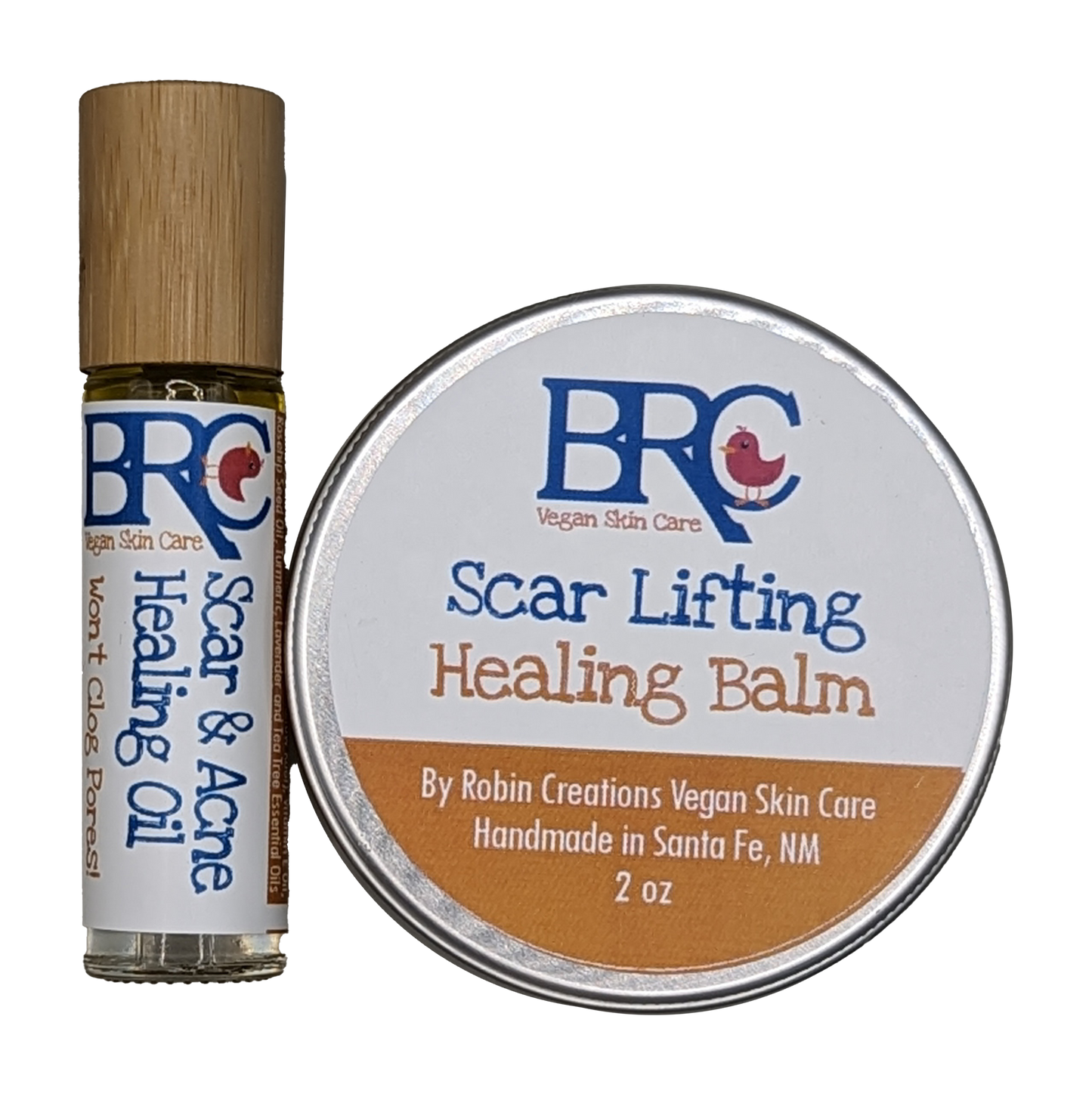 Scar Lifting Balm & Acne Healing Oil Set