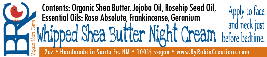 Whipped Shea Butter & Jojoba Night Cream | By Robin Creations 