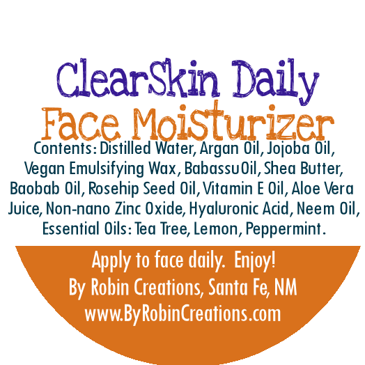 Clear Skin Acne Blasting Daily SPF30 Moisturizer | By Robin Creations 