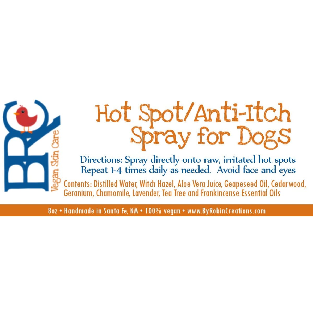 Vegan Anti-Itch and Hotspot Spray for Dogs