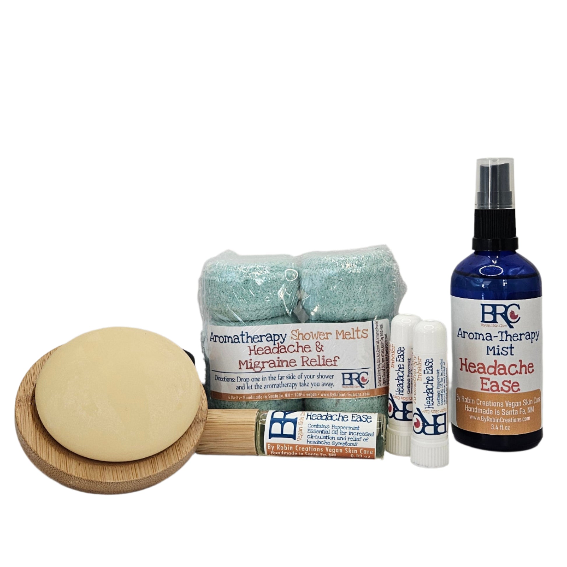 New! Ultimate Headache & Migraine Ease Aromatherapy Gift Set - with Shower Melts OR a Bath Fizzy! | By Robin Creations 