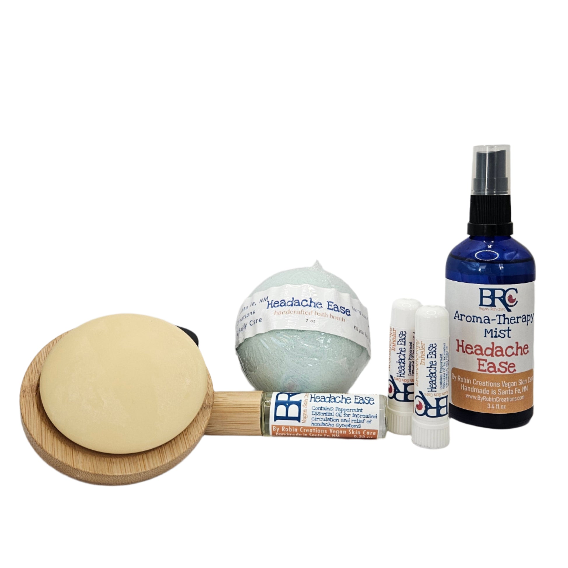 New! Ultimate Headache & Migraine Ease Aromatherapy Gift Set - with Shower Melts OR a Bath Fizzy! | By Robin Creations 