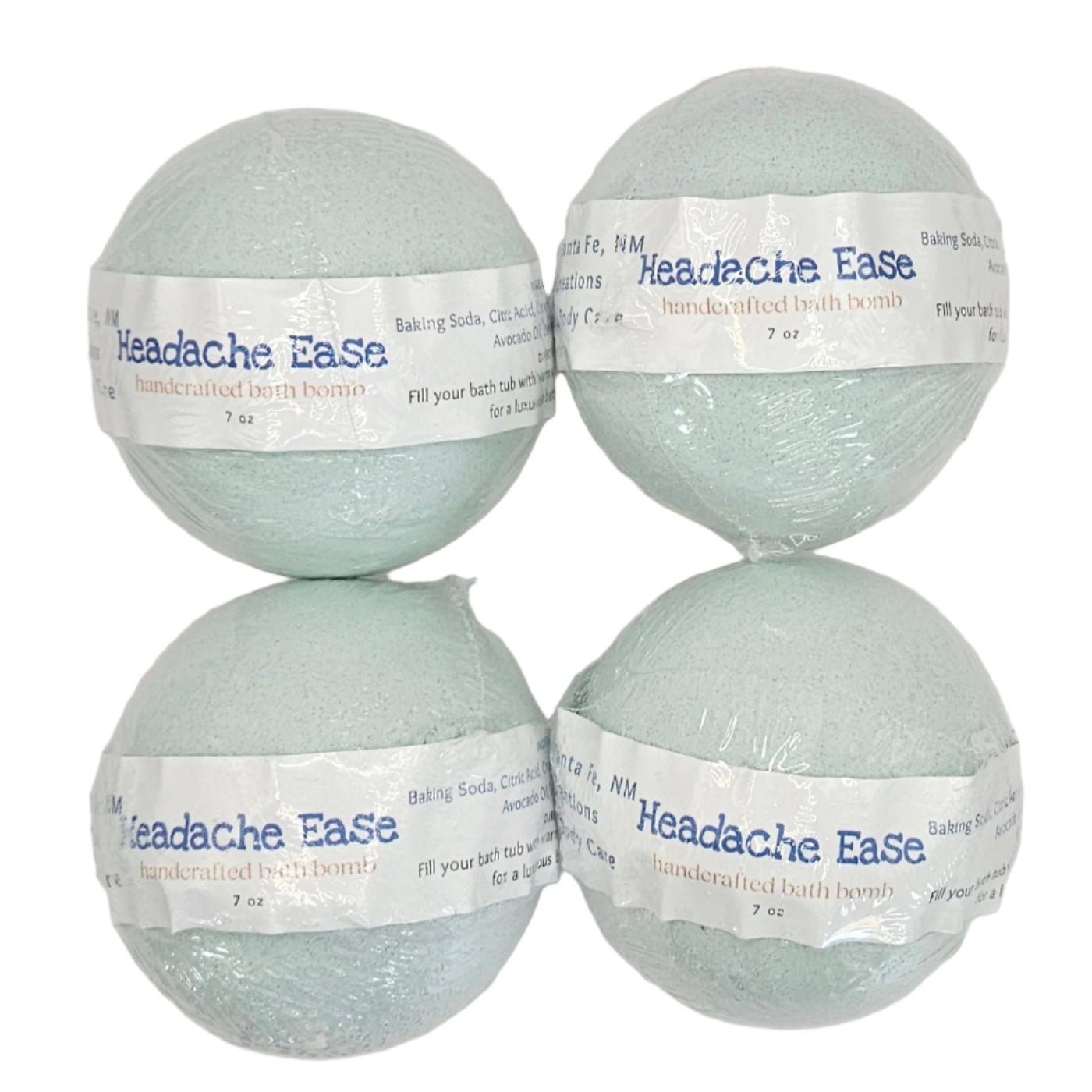 Headache & Migraine Relief Bath Fizzies (Bombs) | By Robin Creations 