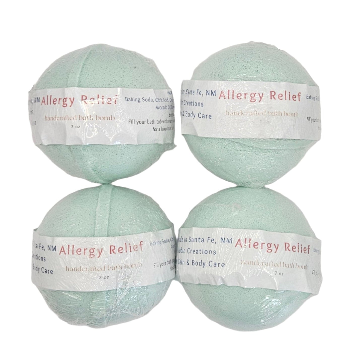Seasonal Allergy Relief Bath Fizzies (Bombs)