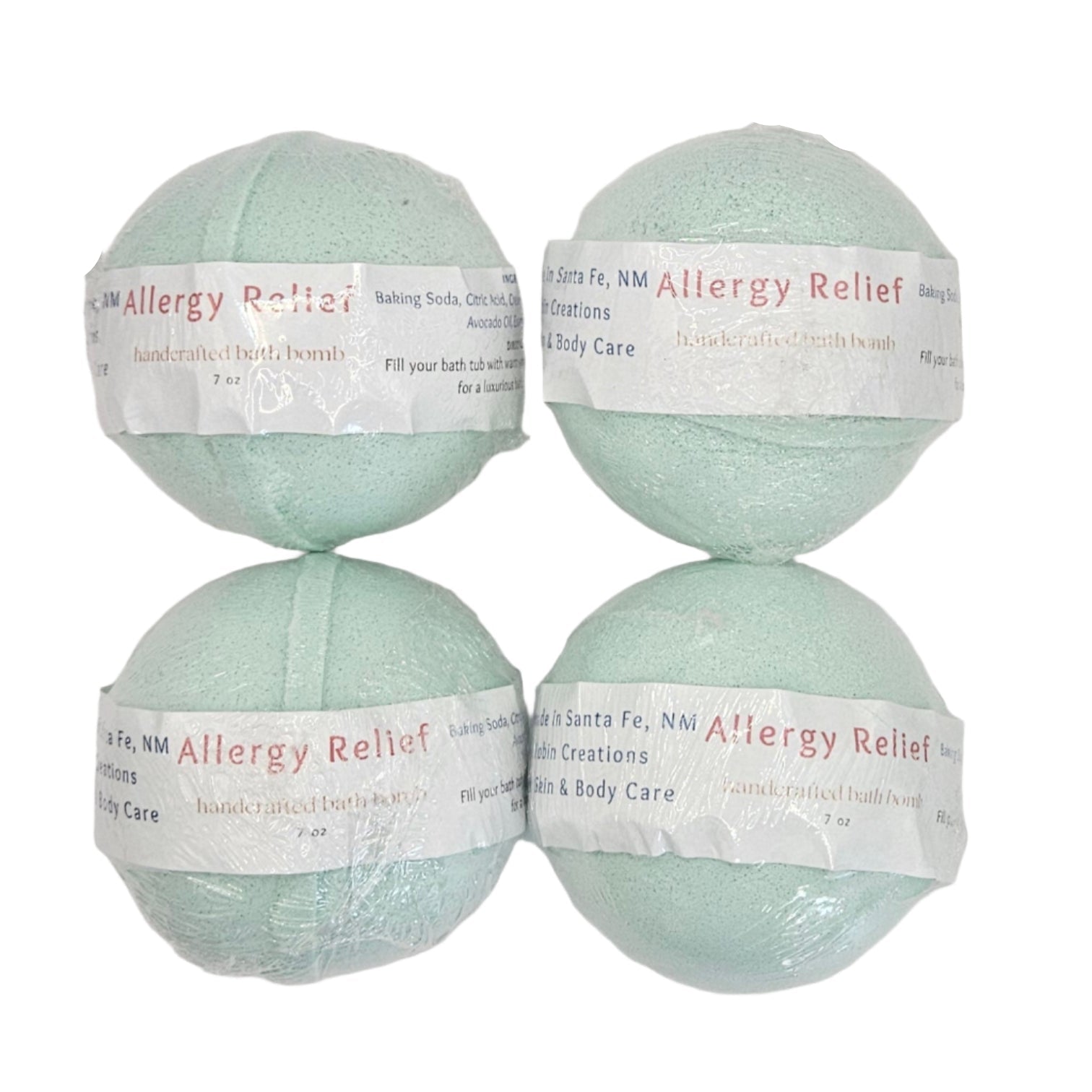 Seasonal Allergy Relief Bath Fizzies (Bombs) | By Robin Creations 