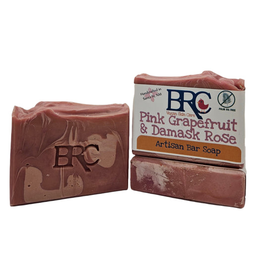  New! Pink Grapefruit & Damask Rose Natural Artisan Bar Soap | By Robin Creations
