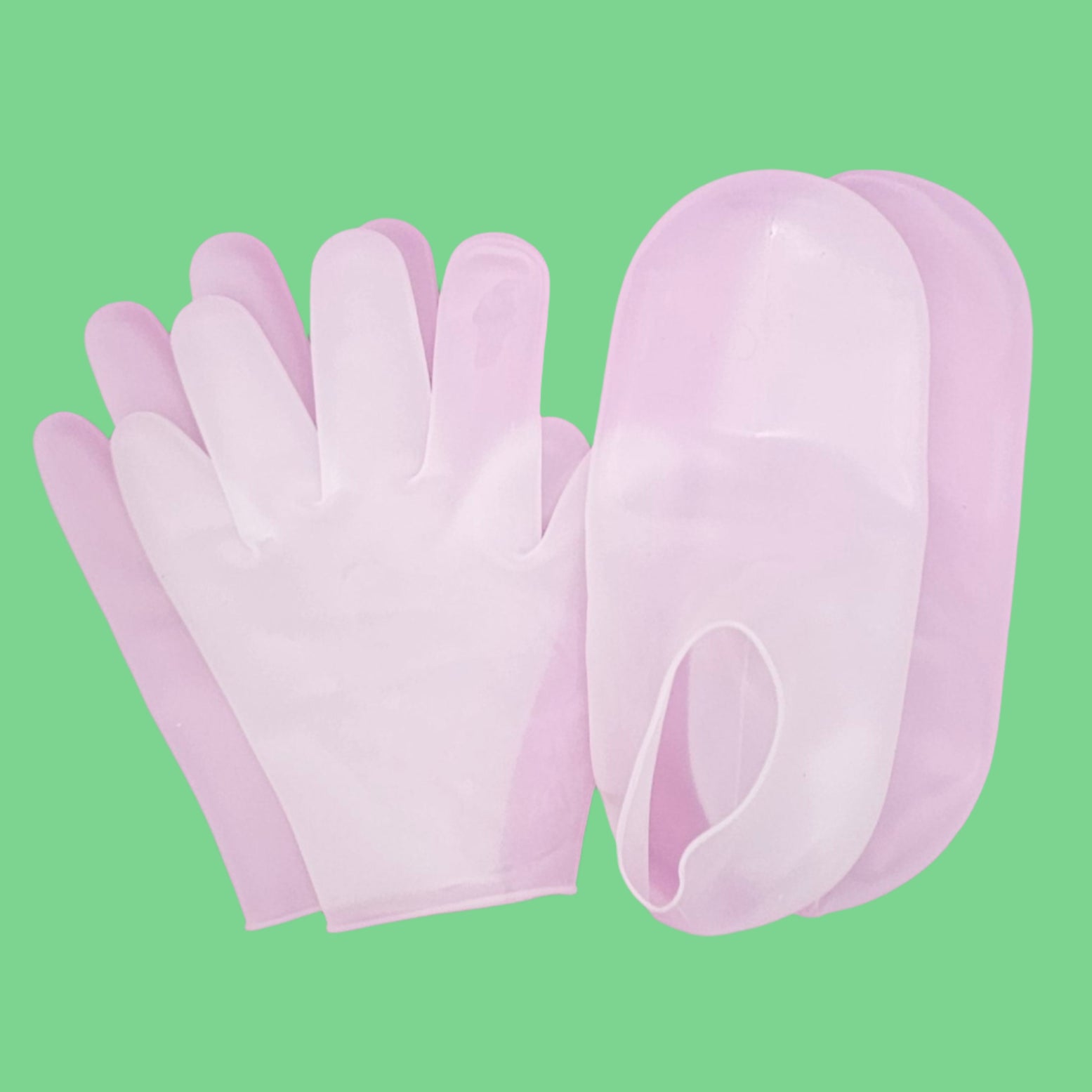 New! Silicone Gel Moisturizing Socks & Gloves Set for Healing Cracked Hands & Feet | By Robin Creations 