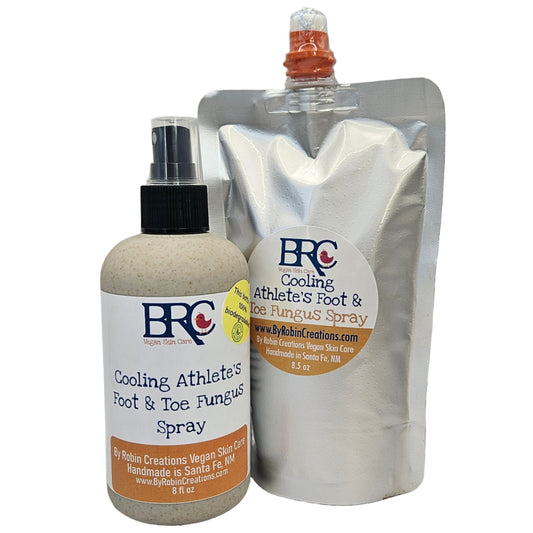  Cooling Athlete's Foot & Toe Fungus Spray - Now in a Biodegradable Bottle! | By Robin Creations