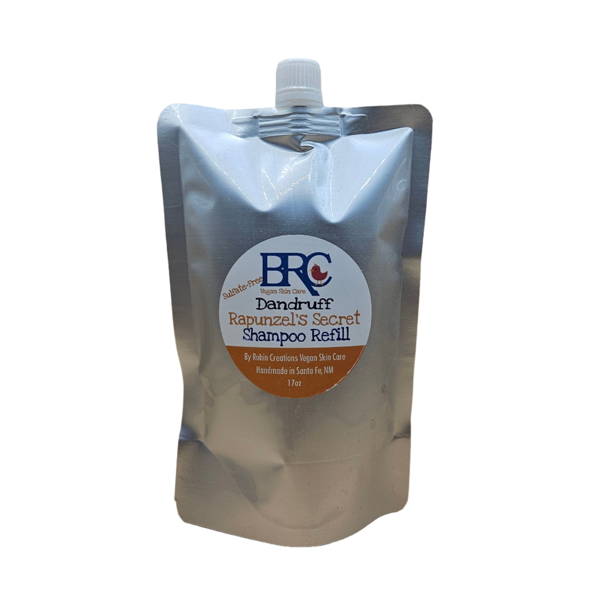 Liquid Dandruff Relief Shampoo - Now in Biodegradable Pump Bottles! | By Robin Creations 