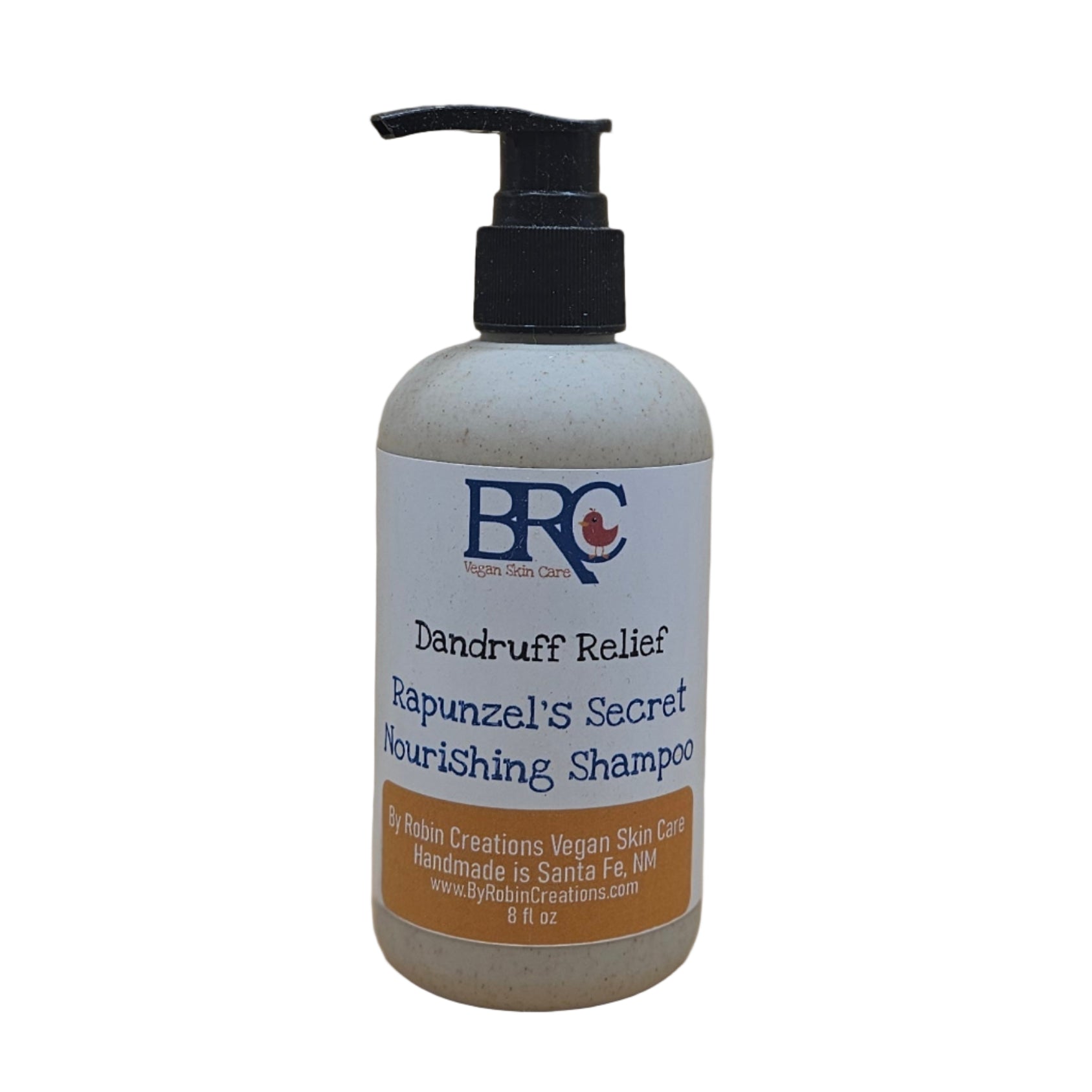 Liquid Dandruff Relief Shampoo - Now in Biodegradable Pump Bottles! | By Robin Creations 