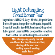 Light Detangling Natural Hair Conditioner Bar