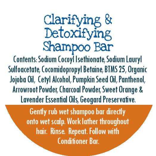 Clarifying & Detoxifying Shampoo Bar | By Robin Creations 
