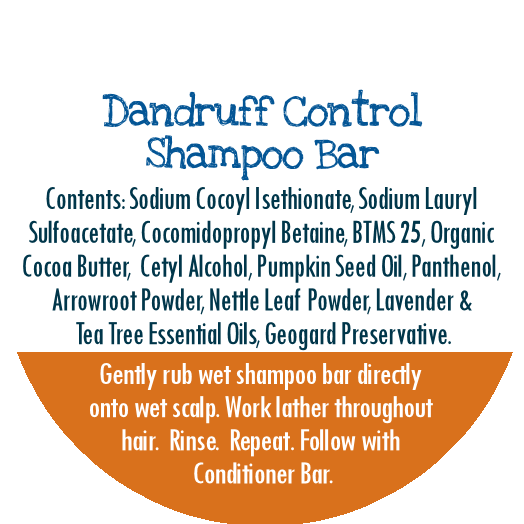 New Formula! Dandruff Control Shampoo Bar