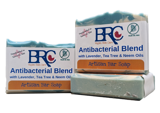  Tea Tree, Lavender & Neem Oil Antibacterial Bar Soap | By Robin Creations
