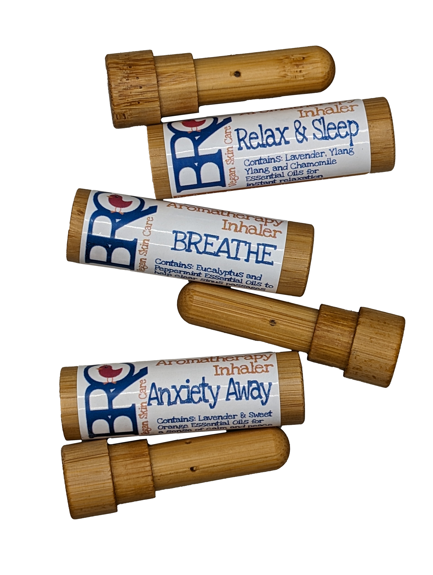 Zero Waste (Refillable!) Bamboo Aromatherapy Inhaler (12+ blends available)