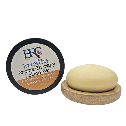  New!! Breathe Cold Care Aromatherapy Solid Lotion Bar | By Robin Creations