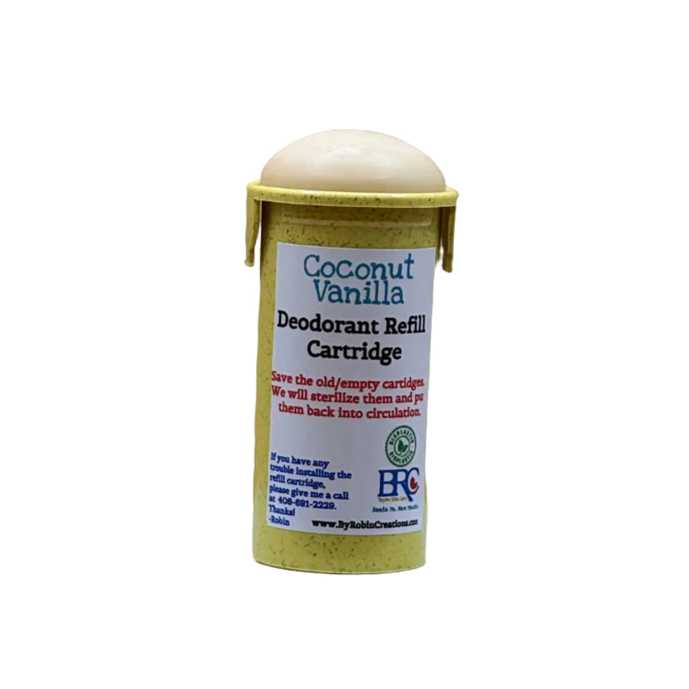 Natural Probiotic Deodorant REFILL ONLY Vegan & Aluminum-Free