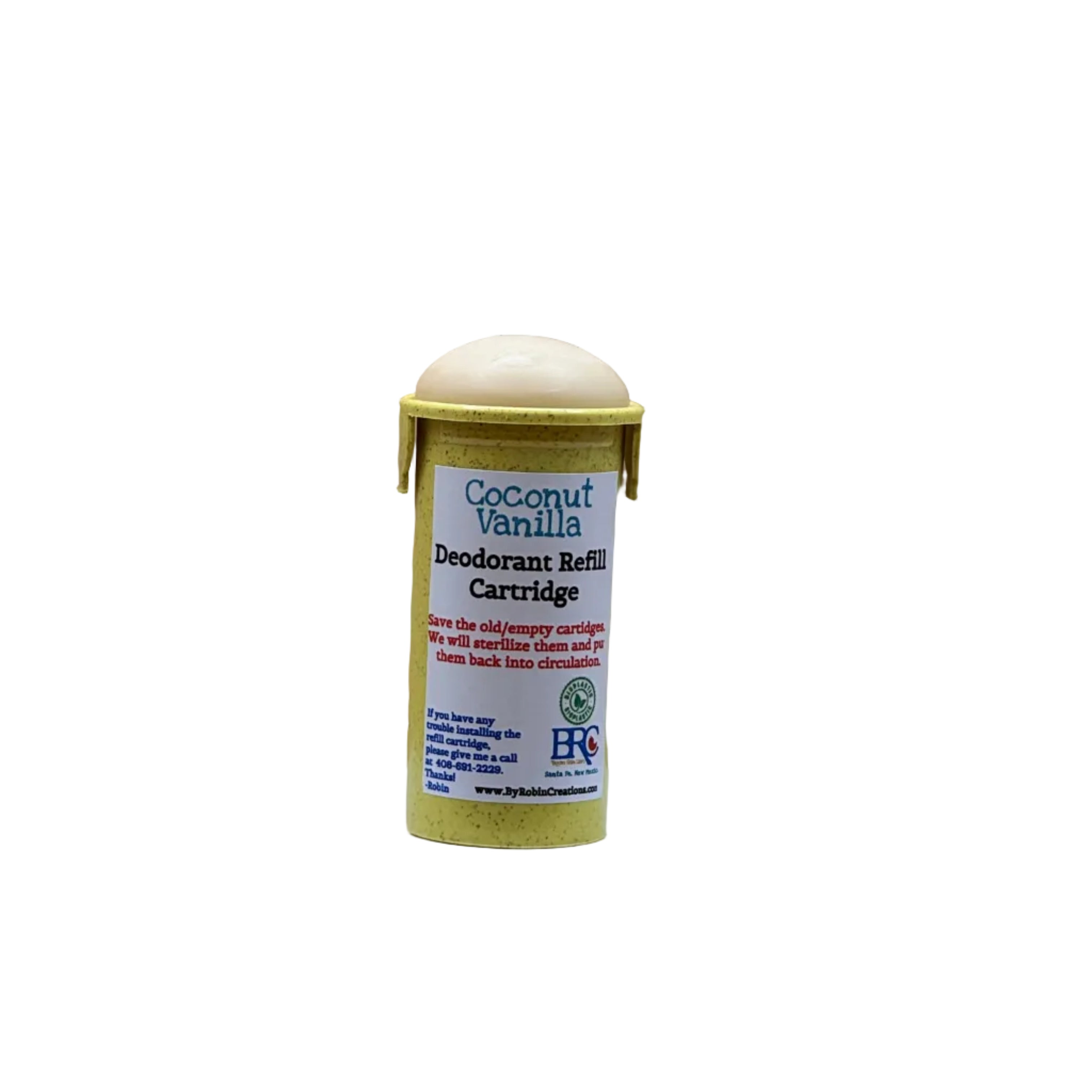 Natural Probiotic Deodorant REFILL ONLY Vegan & Aluminum-Free