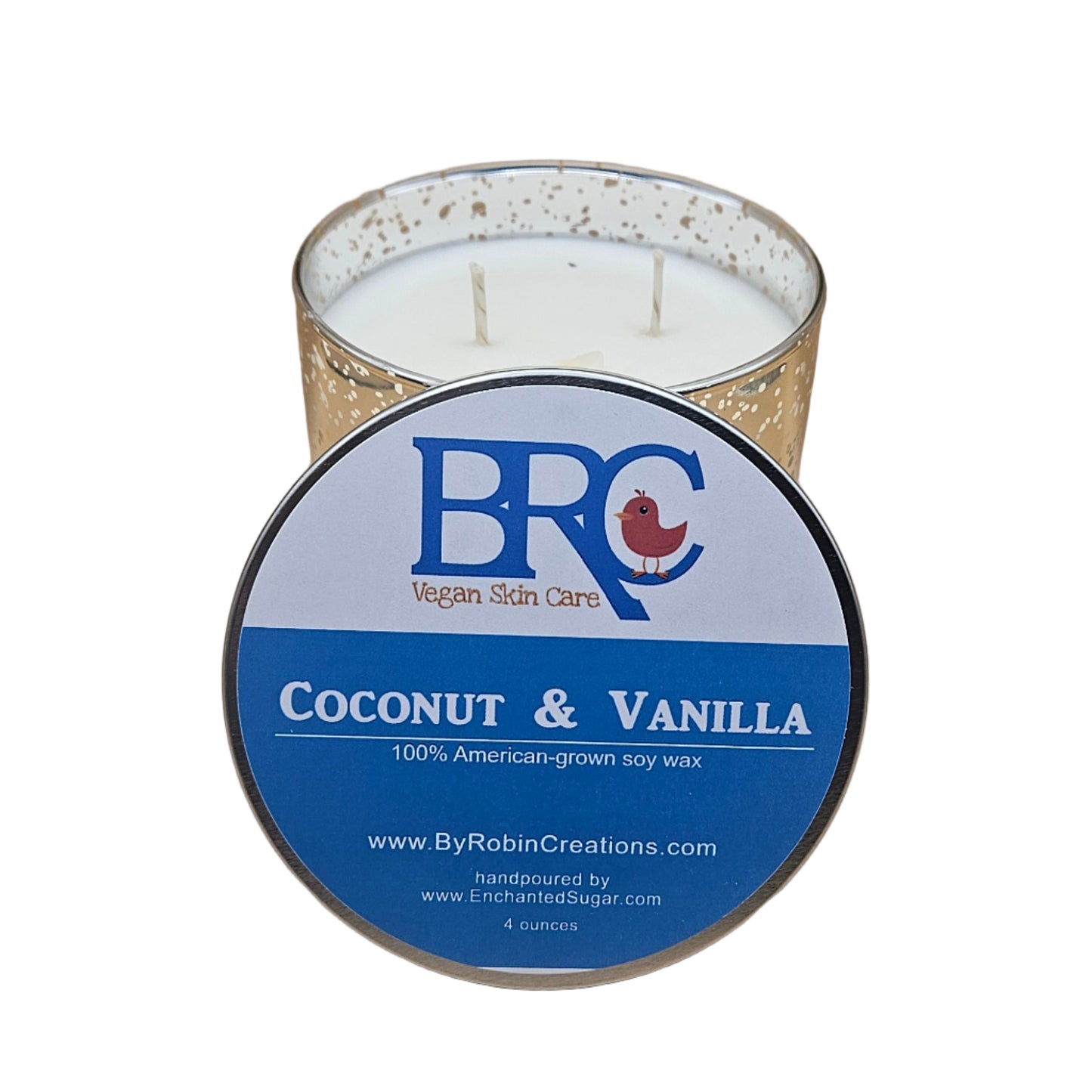 Coconut Vanilla Luminaria Hand-Poured Natural Soy Candle