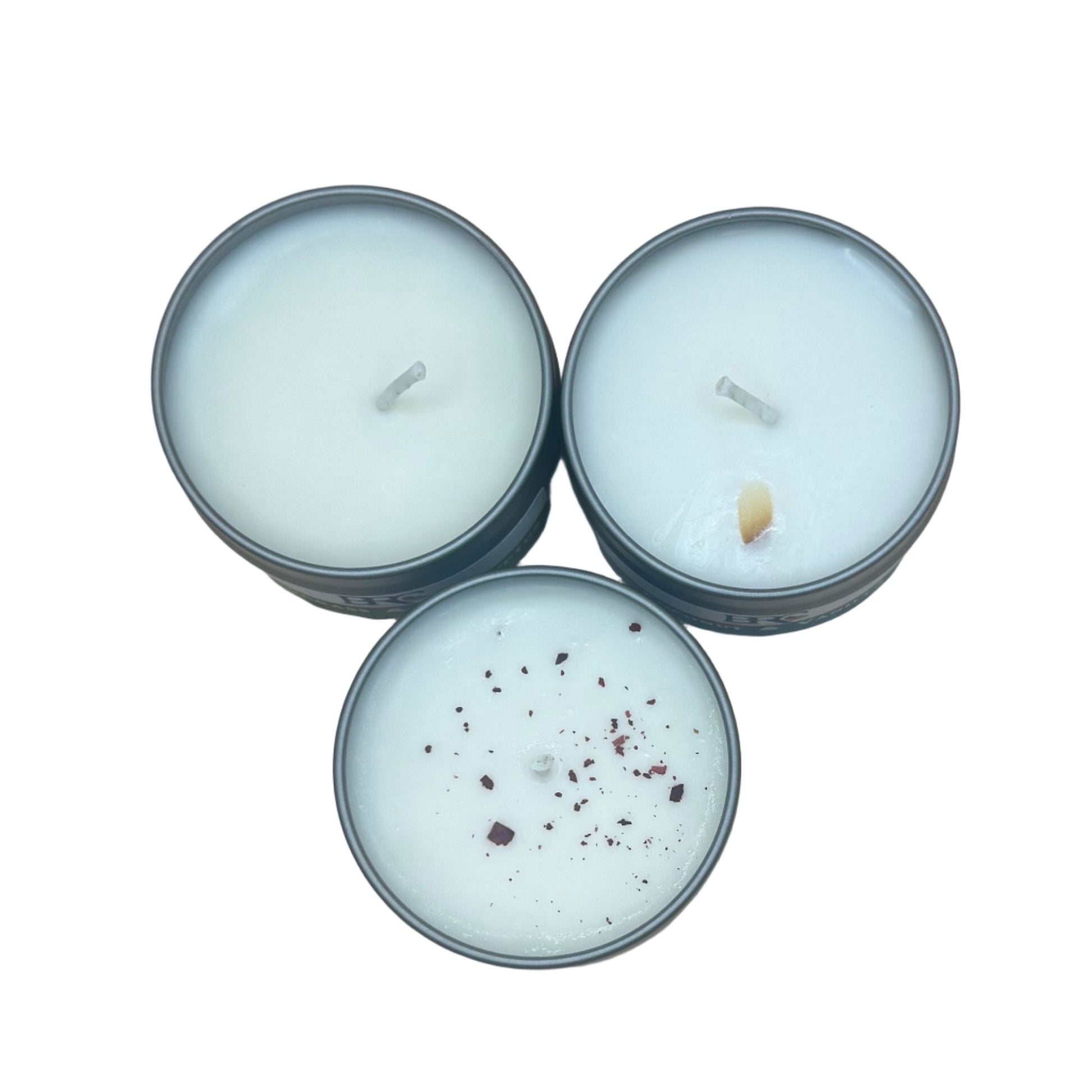 Lavender & Pinon Hand-Poured Natural Soy Candle Tin | By Robin Creations 