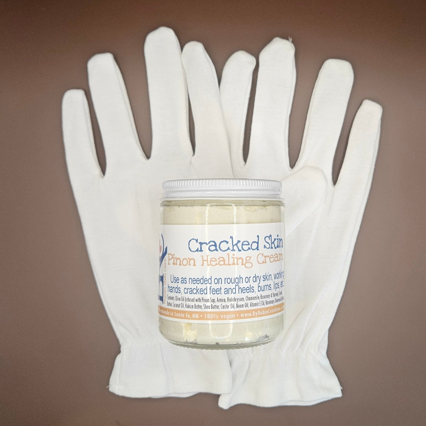 New! Pinon Cracked Skin Rescue Cream + Cotton Gloves Set - Adult & Children Sizes