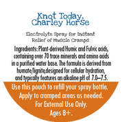 Knot Today, Charley Horse - Electrolyte Spray for Muscle Cramps, PMS, Runner's Cramps & Growing Pains