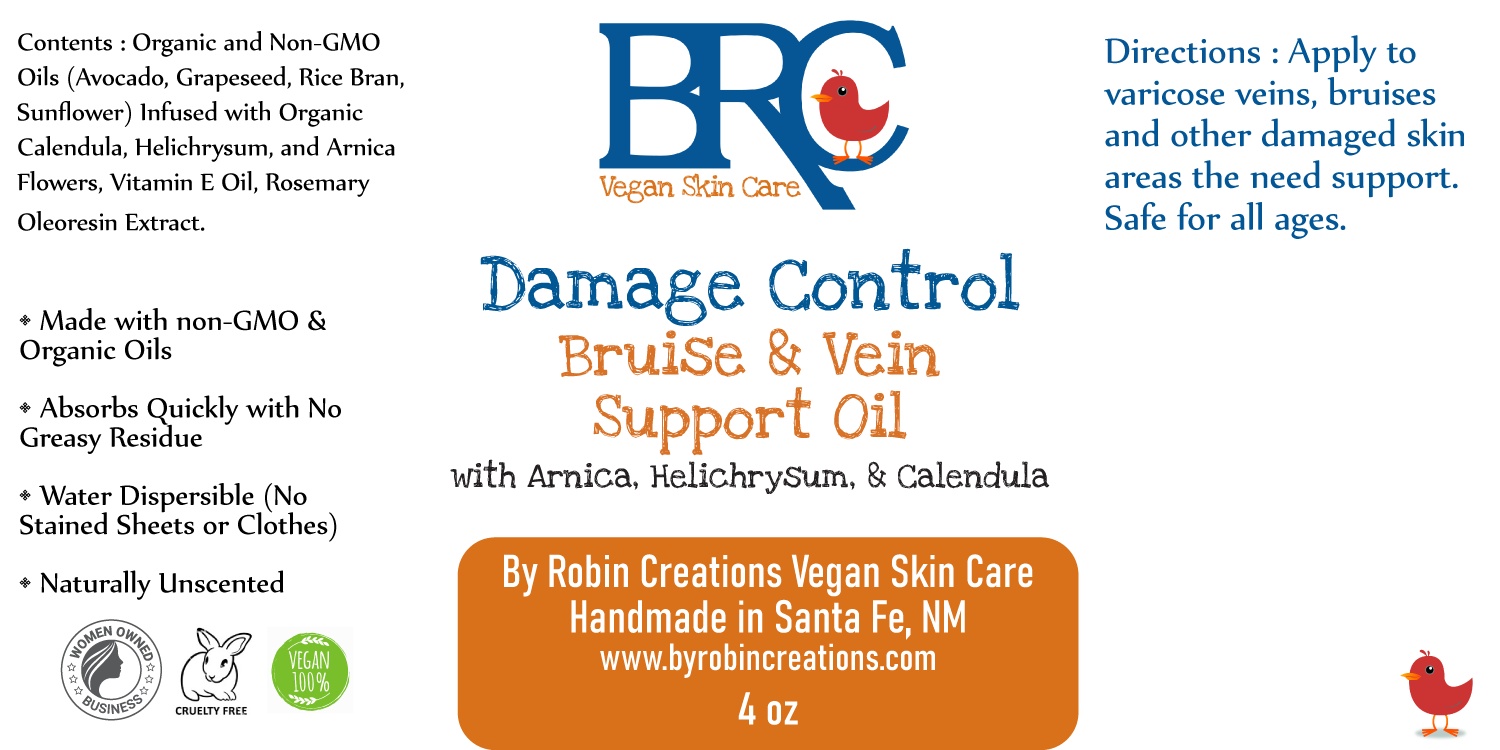 Bruise & Varicose Vein Support Oil | By Robin Creations 