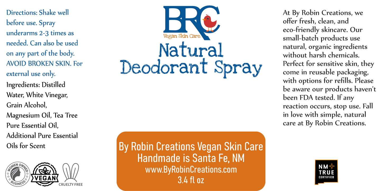 Natural Deodorant Spray