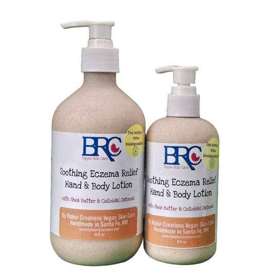  New! Eczema Relief Hand & Body Lotion - Now in a 100% Biodegradable Bottle! | By Robin Creations