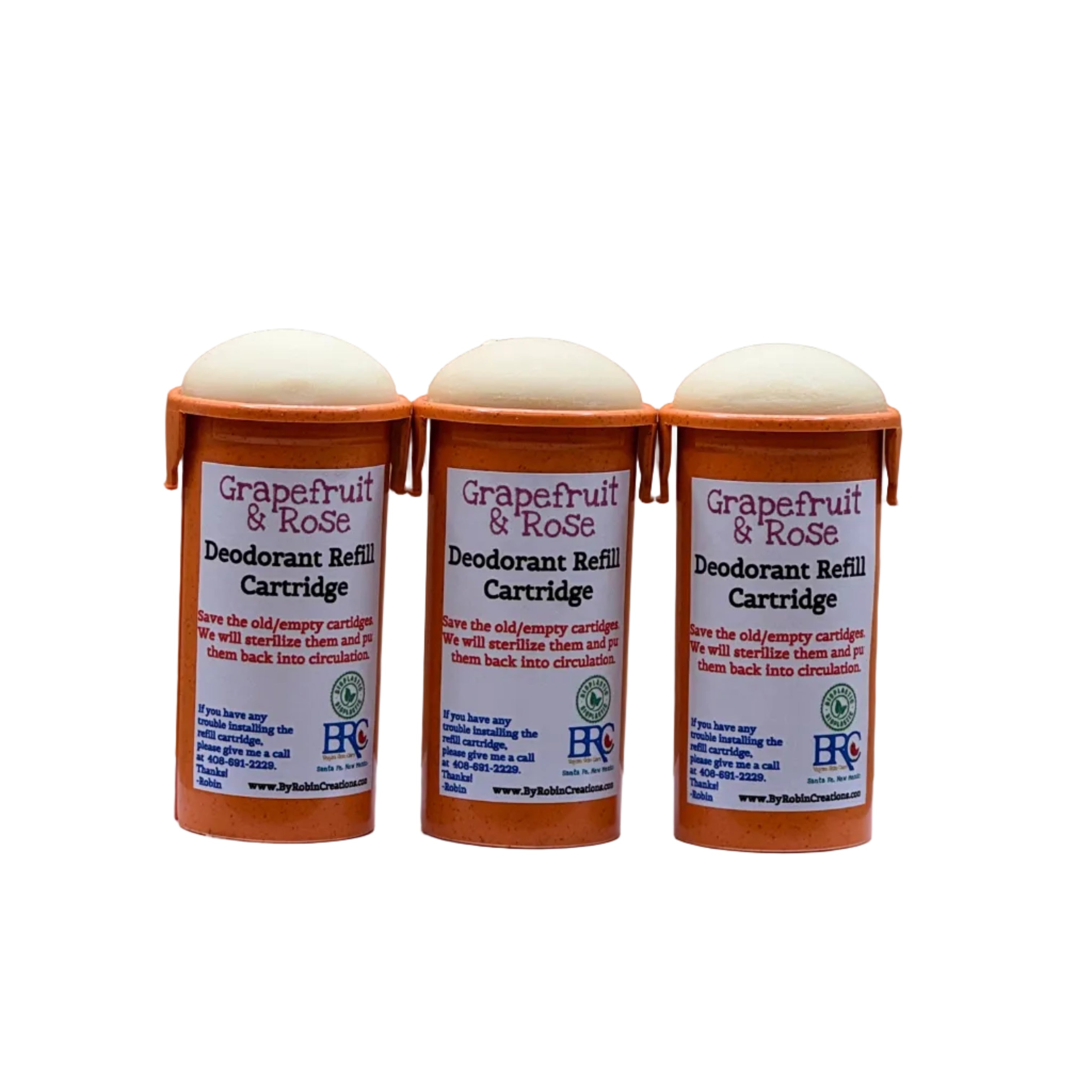 Natural Probiotic Deodorant REFILL ONLY Vegan & Aluminum-Free