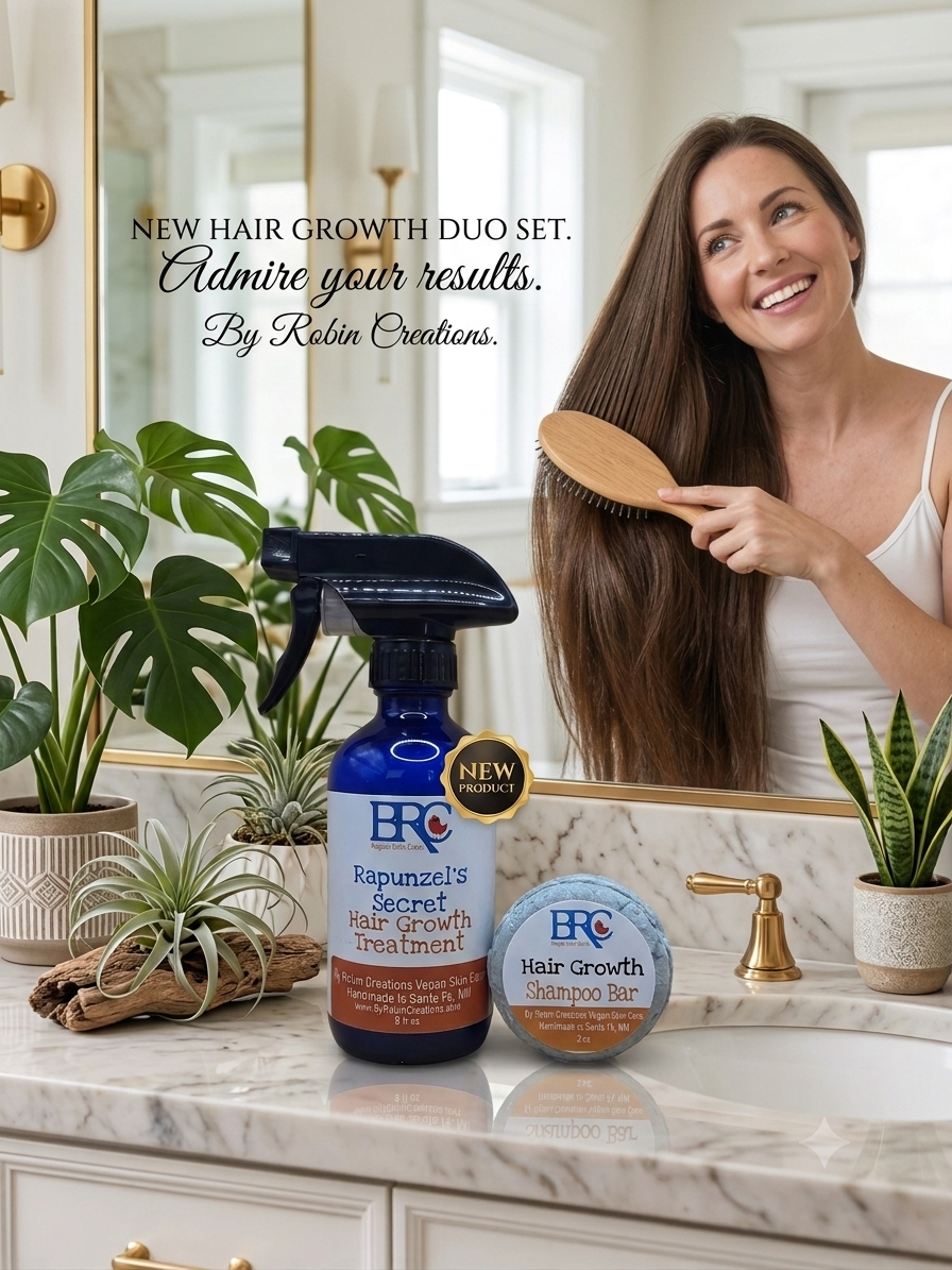 Hair Growth Spray + Shampoo Bar Bundle | By Robin Creations 