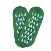 Terry Cloth Non-Skid & Silicone Gel Moisturizing Socks for Cracked Heels & Feet