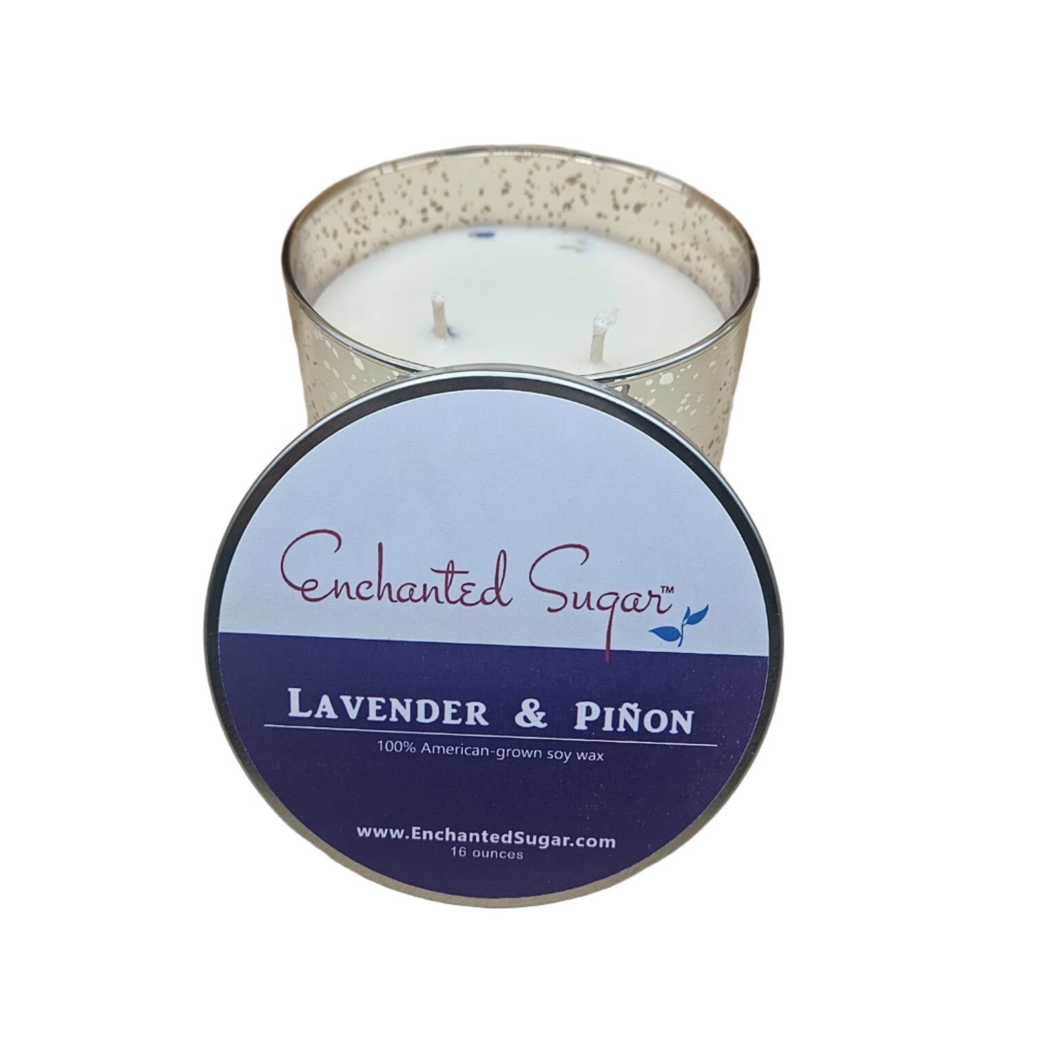 Lavender & Pinon Luminaria Hand-Poured Natural Soy Candle | By Robin Creations 