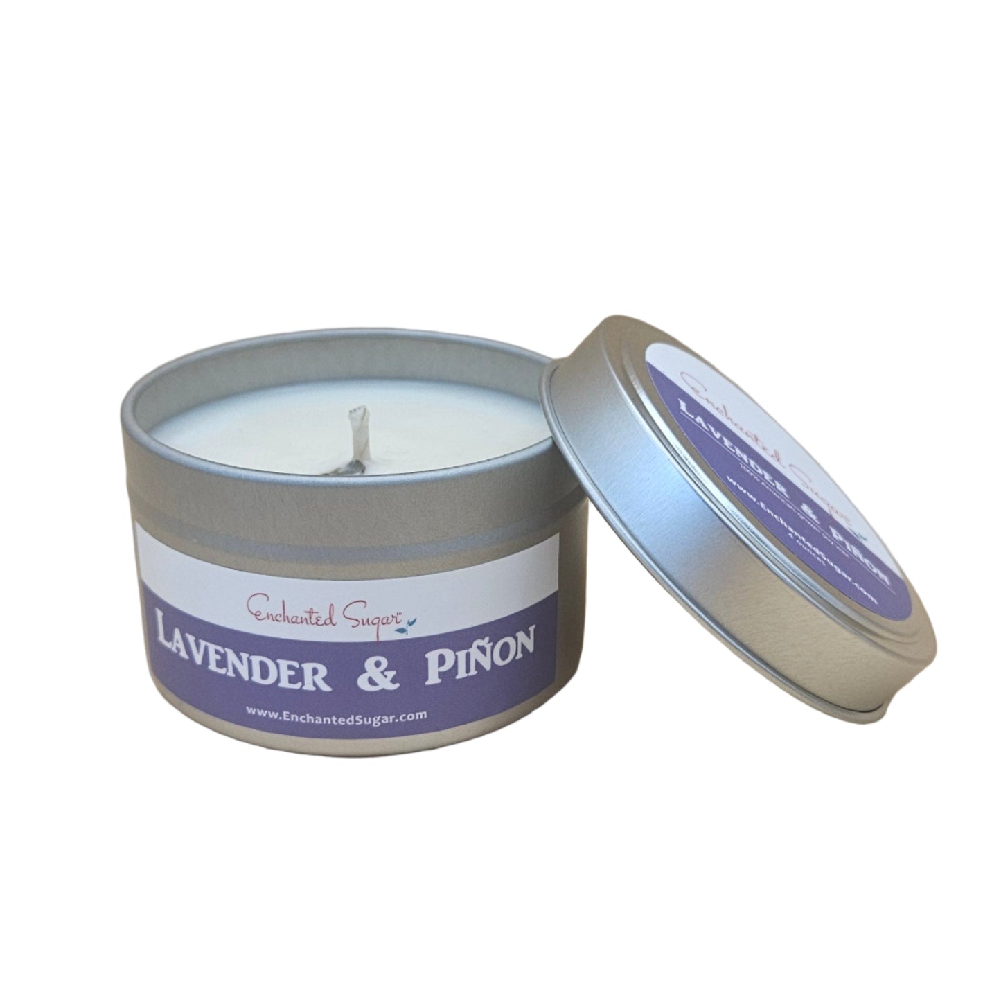 Lavender & Pinon Hand-Poured Natural Soy Candle Tin