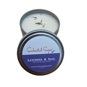 Lavender & Sage Hand-Poured Natural Soy Candle Tin