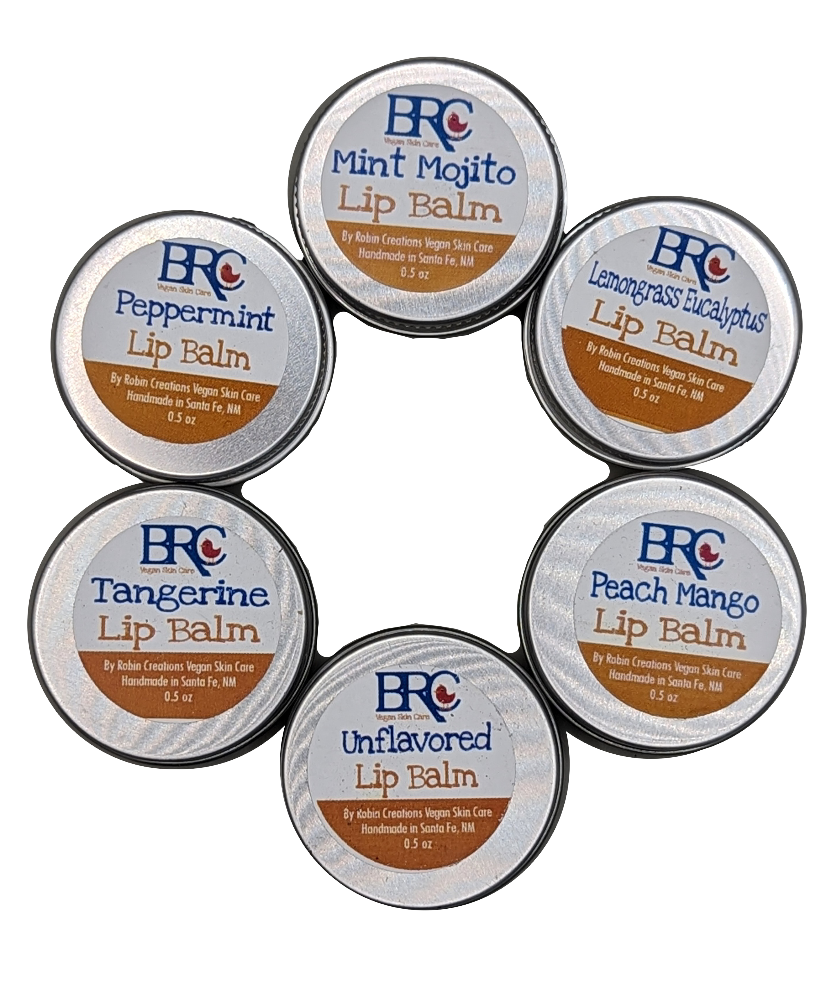 Zero Waste Vegan Natural Lip Balm Tins