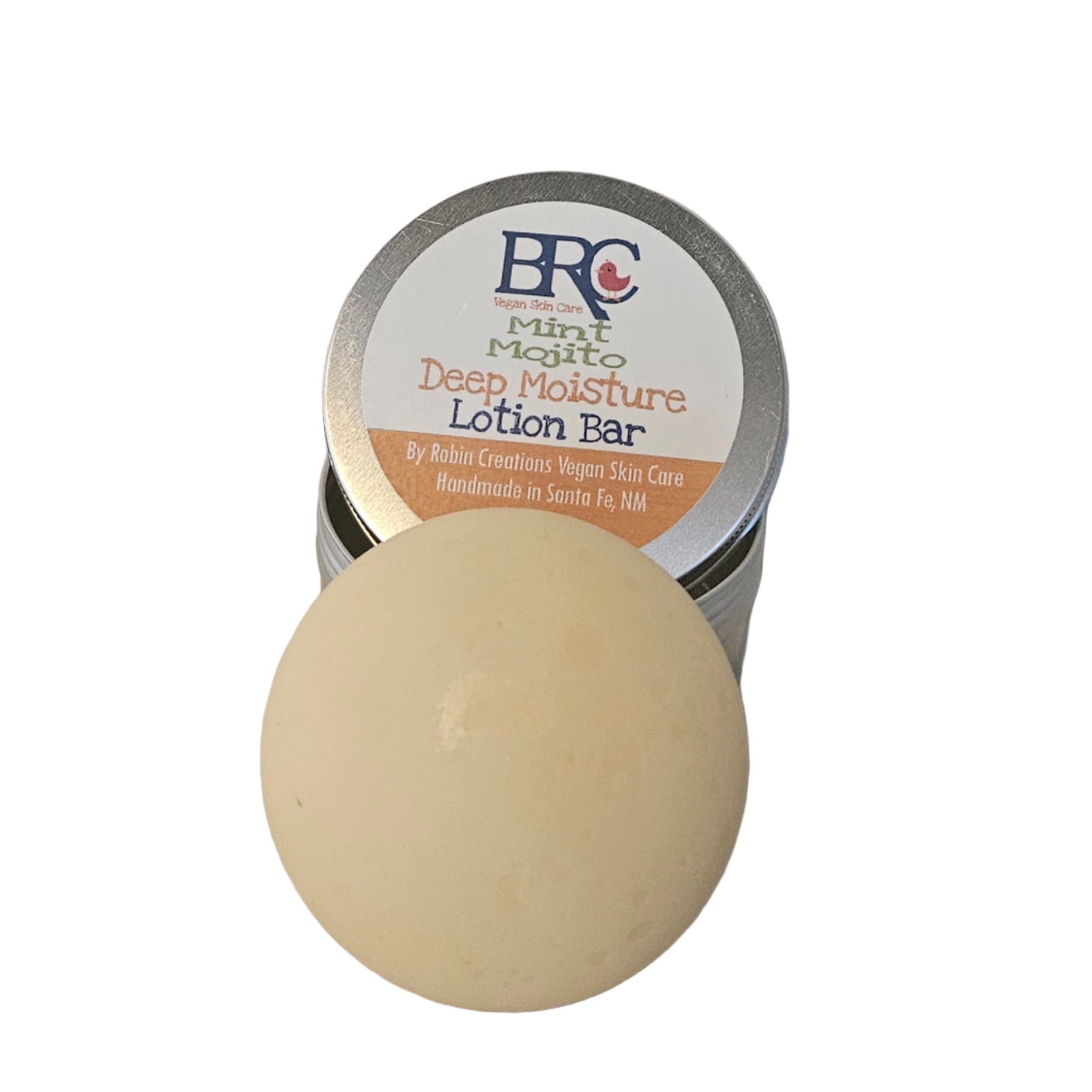 Last Chance! Mint Mojito (Spearmint & Lime) Deep Moisture Zero Waste Solid Lotion Bar | By Robin Creations 