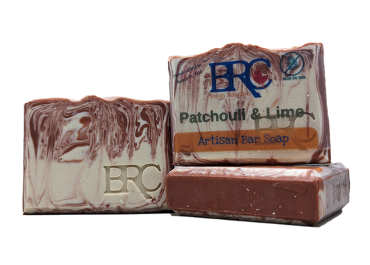  Patchouli & Lime Natural Artisan Bar Soap | By Robin Creations
