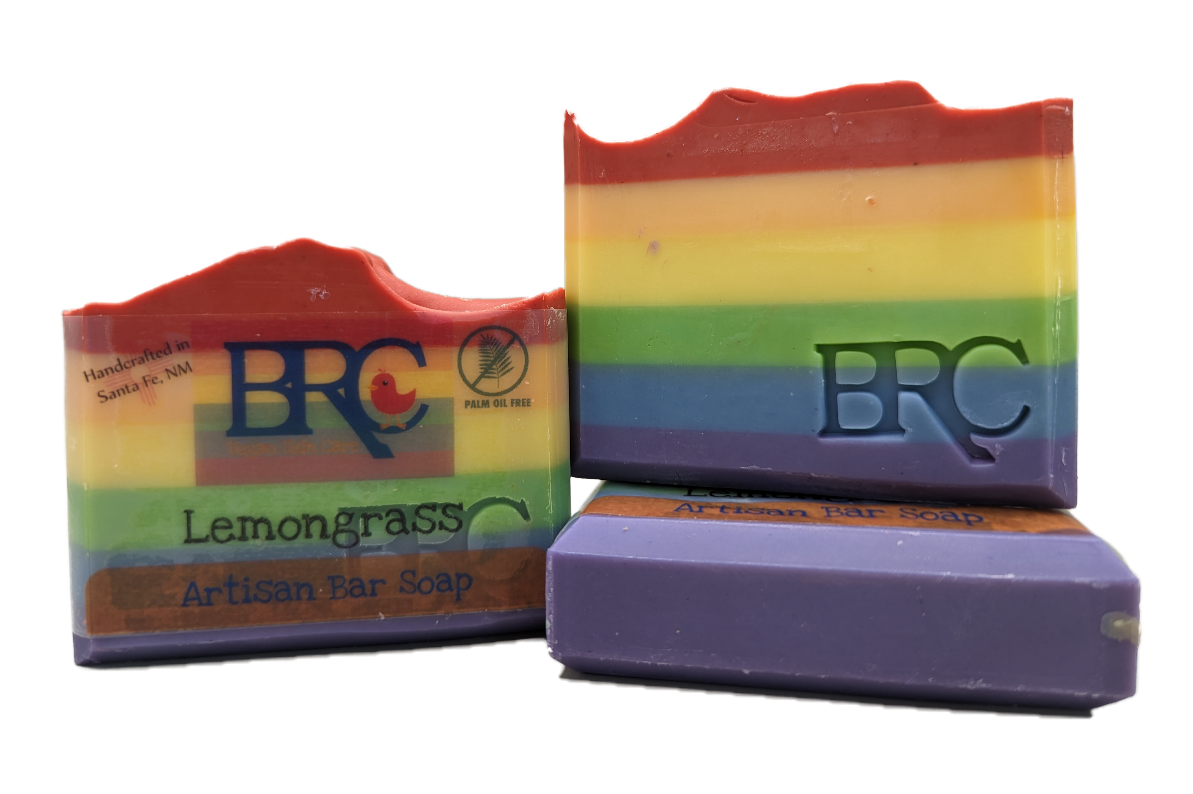 Rainbow Pride Lemongrass Artisan Bar Soap