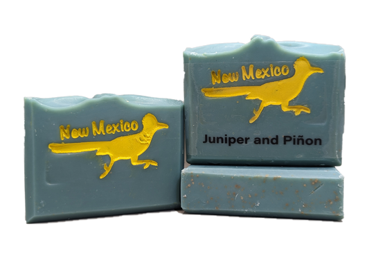  Juniper & Pinon Hand Painted New Mexico Roadrunner Natural Artisan Bar Soap | By Robin Creations