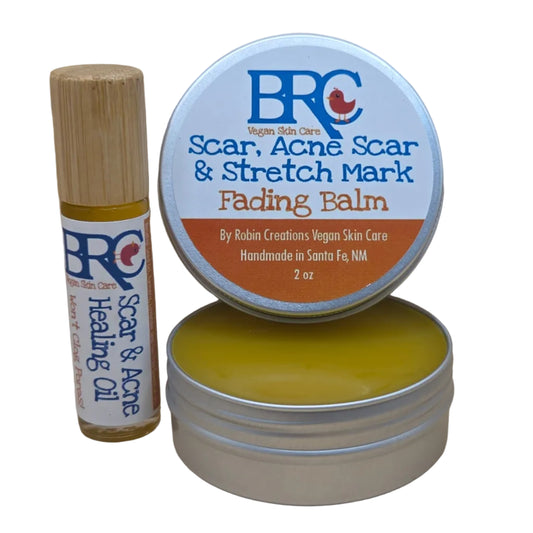  Scar Fading Balm & Acne Healing Oil Set for Face & Body | By Robin Creations