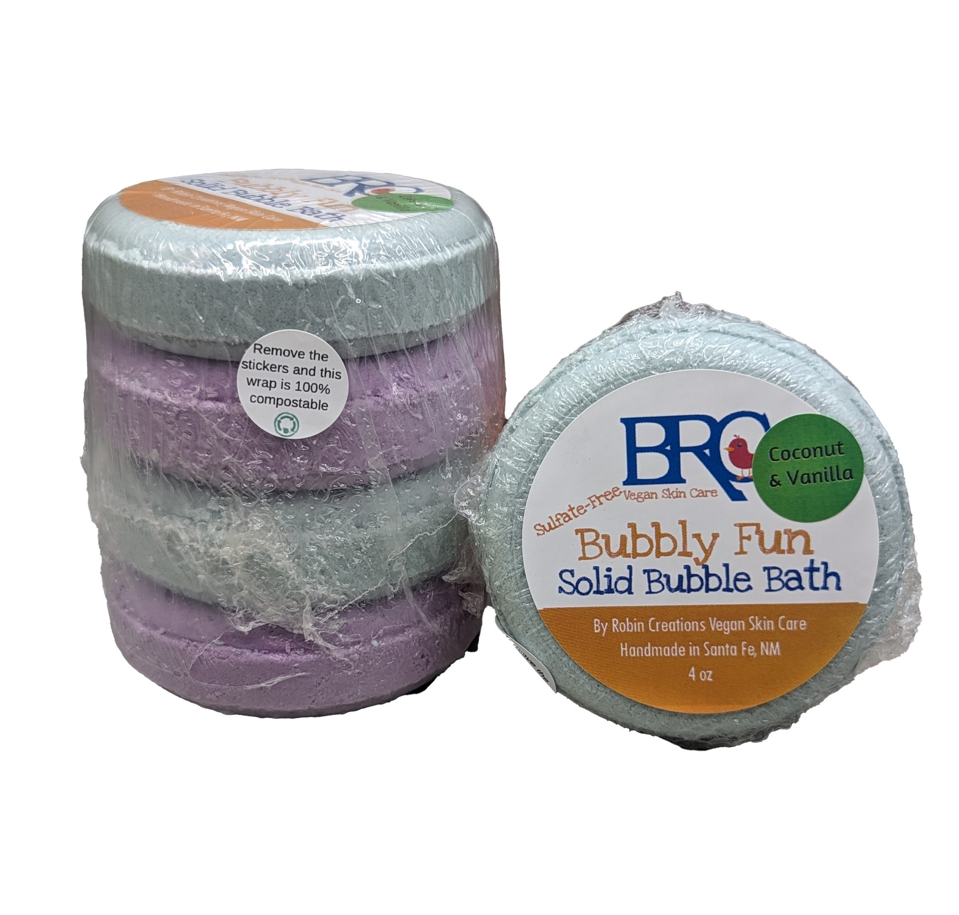 Zero Waste Solid Bubble Bath | By Robin Creations 