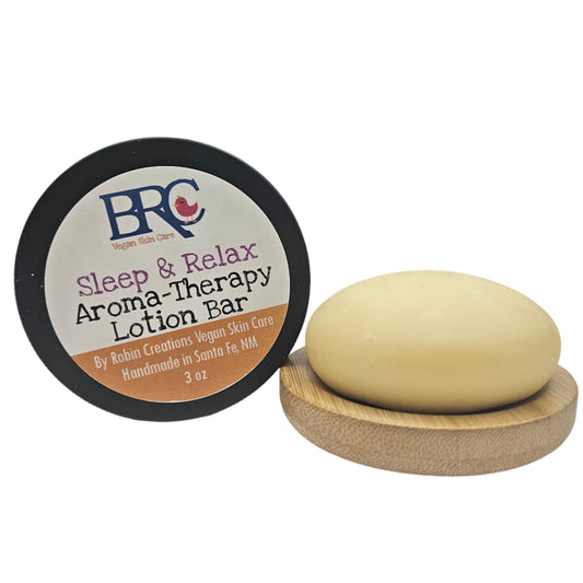  New! Sleep & Relax Aromatherapy Solid Lotion Bar | By Robin Creations