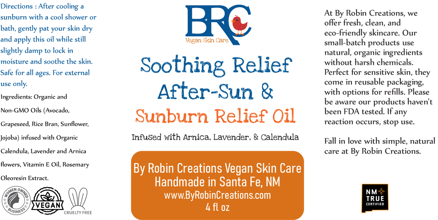 New! Soothing Relief After-Sun & Sunburn Relief Oil